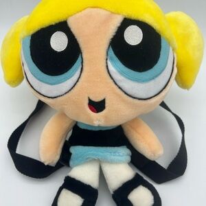 Powerpuff Girls Bubbles Plush Backpack 2000 Cartoon Network Rare! Y2K